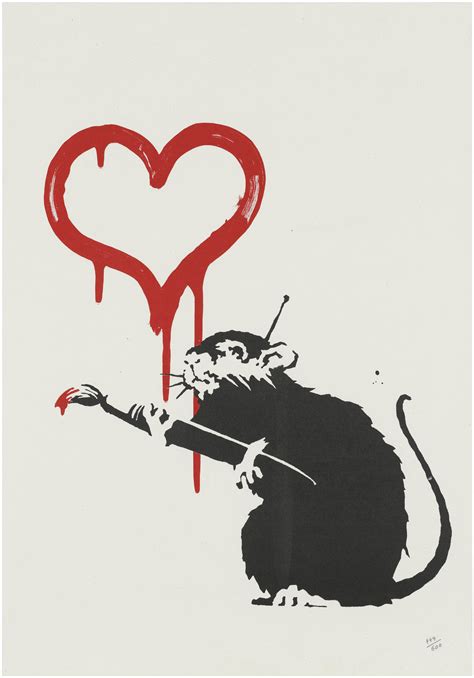 Banksy B 1975 Love Rat Christies