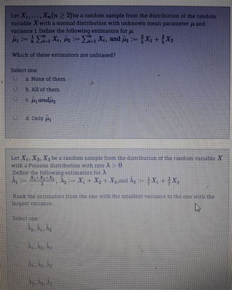 solved let x x n 2 2 be a random sample from the