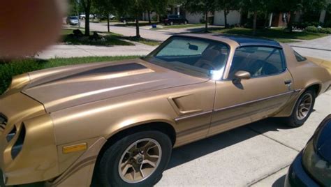 1980 Chevrolet Camaro Z28 Gold V8 T Tops Automatic Good