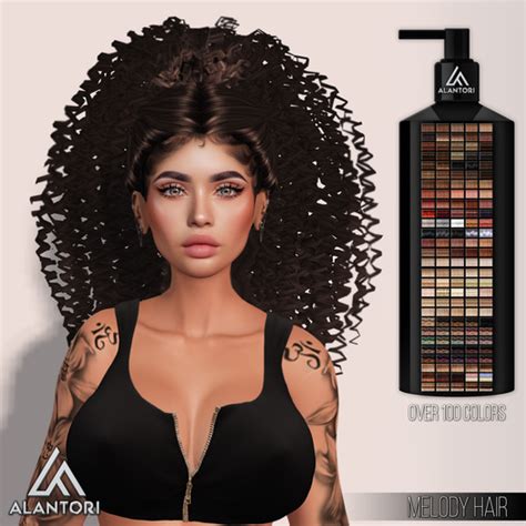 Second Life Marketplace Alantori Melody Curly Hair Demo