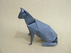 Instructions for complex origami animals and crease patterns are not included because they are beyond the range of this audience. Origami Cat. Difficult | Papieren vogels, Voor kinderen ...