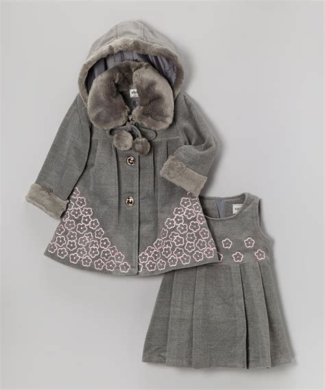 Gray Dress And Coat Infant Toddler And Girls Zulily Одежда для