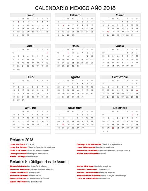 Calendario 2021 Dias Festivos Mexico