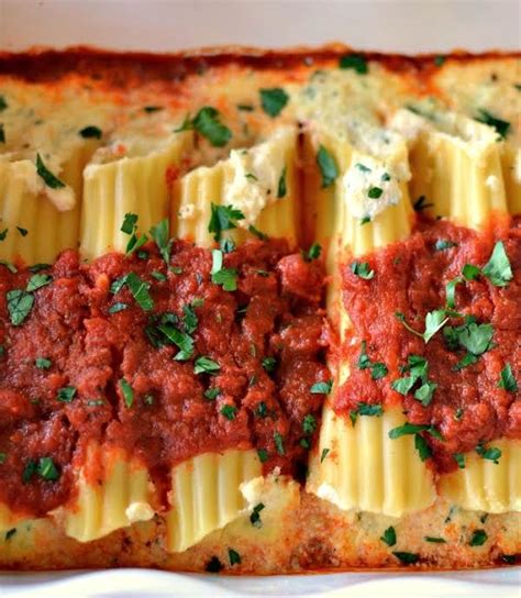 Three Cheese Stuffed Manicotti Just A Pinch Recipes