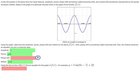 Result to the right by φ units (if φ. Find The Equation Of A Sinusoidal Function Given Graph ...