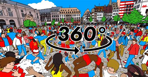 can you find waldo in my 360° illustration bored panda