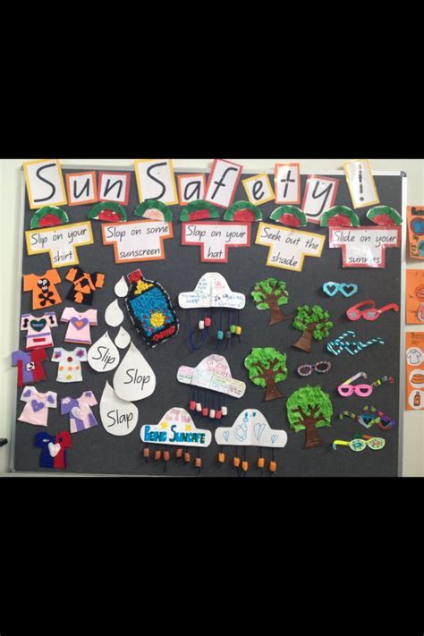 Sun Safety Display Sun Safety Activities Safety Crafts Kids Health