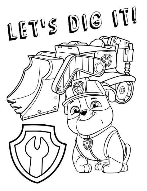 Most of the paw patrol coloring pages are easy to finish, along with big images. Free Printable Paw Patrol Coloring Pages | Free Printable