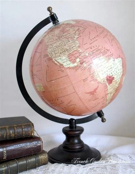 Ttktk Mini Vintage World Globe Antique Decorative Desktop Globe