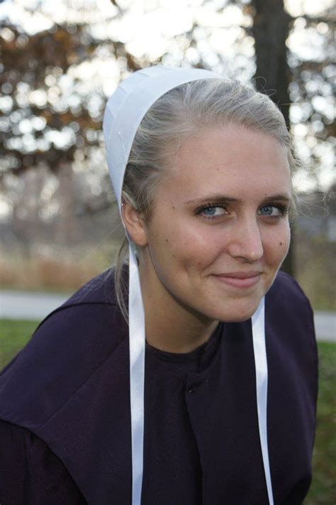 Amish Woman S Covering Extra Large Cap Kapp Bonnet With Strings Amish