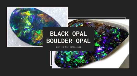 What Is The Difference Between Australian Boulder Opal Vs Black Opal