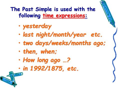 The English Tenses Past Simple Online Presentation