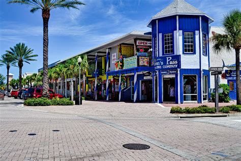 Colorful Mall At Johns Pass Madeira Beach Florida Redington Beach