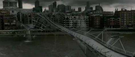 Harry Potter And The Half Blood Prince At Millennium Bridge Filming