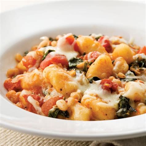 Top cholesterol free dinner recipes and other great tasting recipes with a healthy slant from sparkrecipes.com. Skillet Gnocchi with Chard & White Beans Recipe - EatingWell
