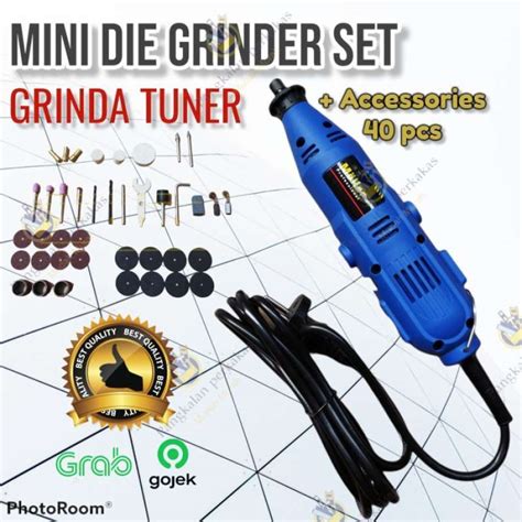 Jual Recommended Mini Die Grinder Set Dremel 40pcs Grinda Tuner Di
