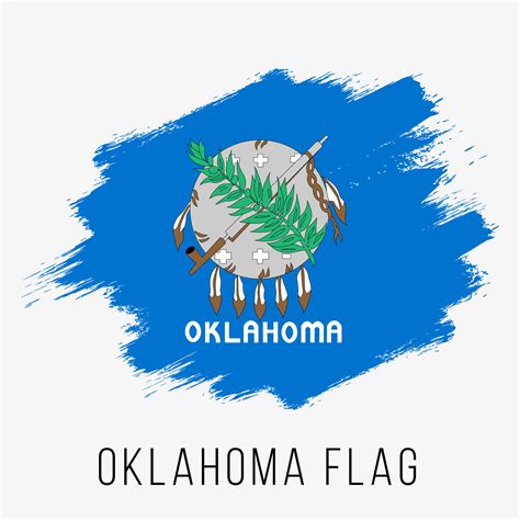 Usa State Oklahoma Grunge Vector Flag Design Template 18812280 Vector