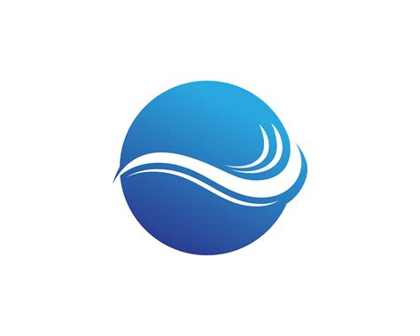 Water Wave Logo Template Vector Illustration Design 580927 Vector Art