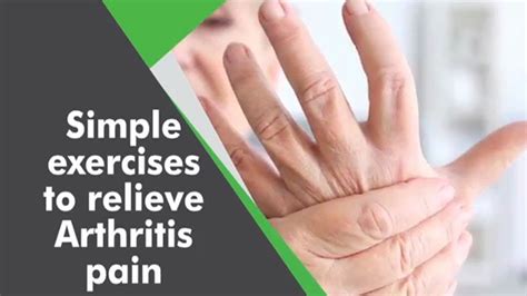 Arthritis Pain Check Out Simple Exercises To Relieve Watch Video