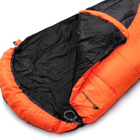 METEOR 220 x 75cm Mummy Sleeping Bag Waterproof Camping Hiking Outdoor ...
