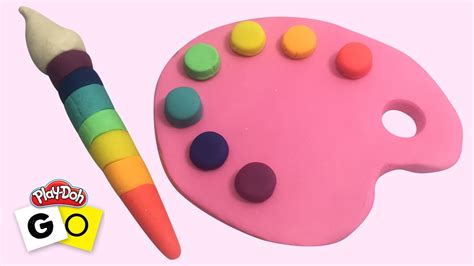 Play Do Go How To Create Rainbow Paint Youtube