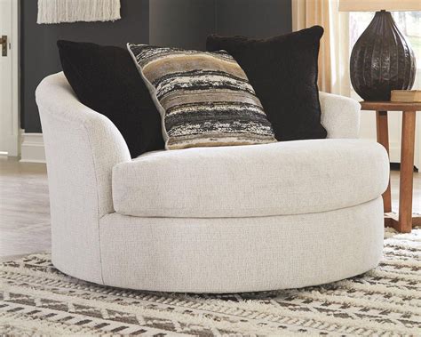 Cambri Oversized Chair 9280121 Snow Contemporary Stationary Upholstery