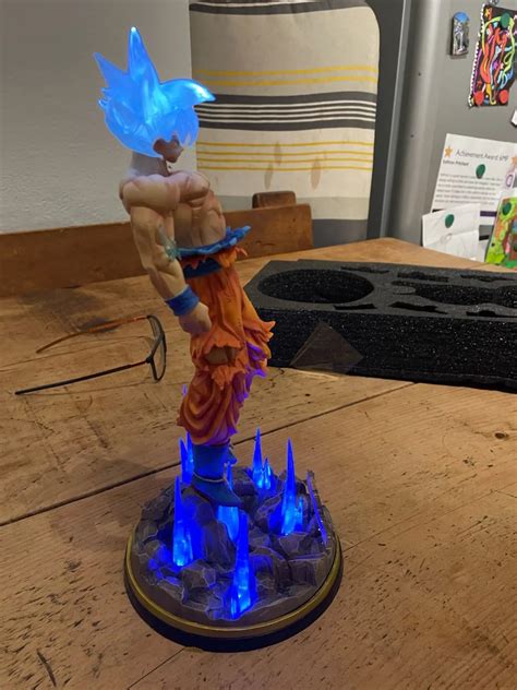 Goku 32cm Ultra Instinct Anime Figure Dragon Ball Z Pvc Illuminating