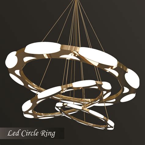 As your new focal point of the room, the layered square modern led chandelier shouldn't take a. Luxury modern chandelier led circle ring 3D | CGTrader