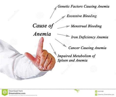 Causes of Anemia stock photo. Image of cause, impaired ...