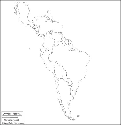 Online Maps Blank Map Of Latin America