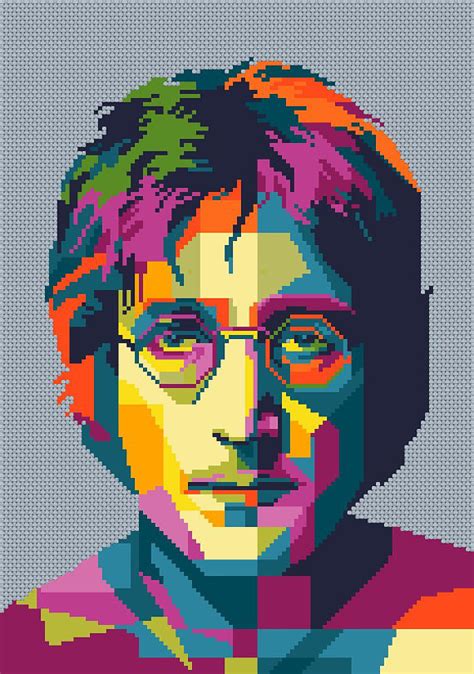 Maybe you would like to learn more about one of these? Lennon (The Beatles) - Cross stitch pattern PDF - Instant ...