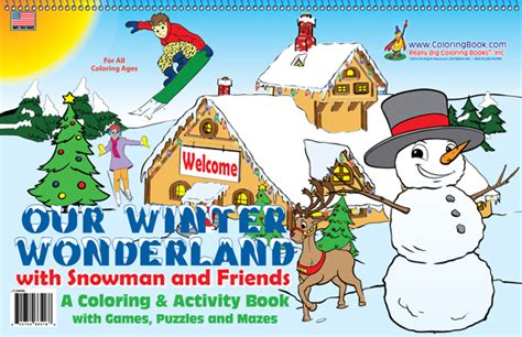Winter Wonderland Coloring Book 17 X 11