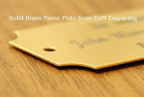 Buy 2 H X 6 W Solid Brass Satin Name Plates Personalized Custom
