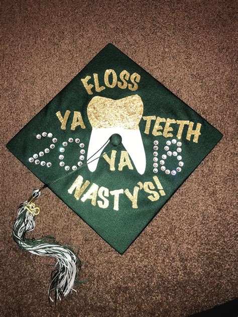 What to get a dentist for graduation. Dental Hygiene Cap ideas. Graduation cap for dental ...