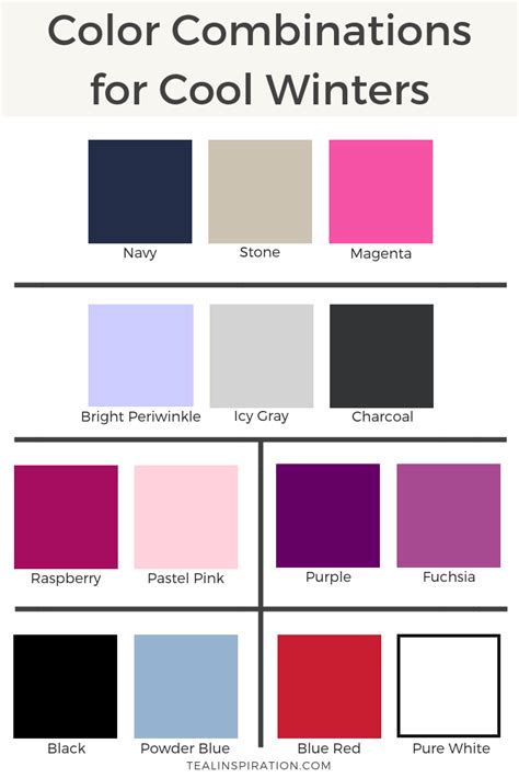 color combinations for cool winters cool winter color palette true winter color palette deep