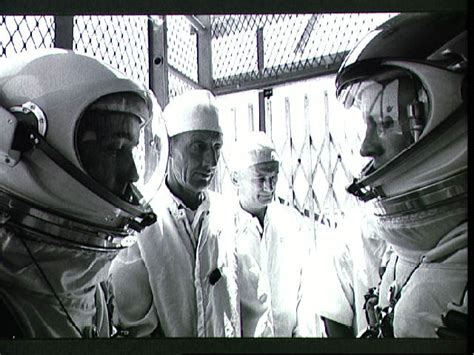 Gemini 4 Prime Crew In Elevator At Pad 19 Preparing To Enter Gemini