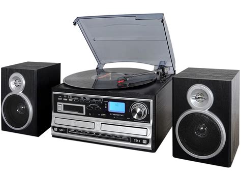 Trexonic Trx 68b 3 Speed Turntable With Cd Player Cd Recorder