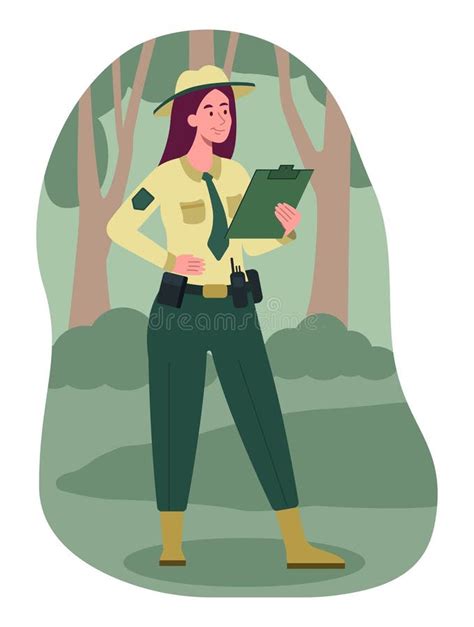 Female Park Ranger Stock Illustrations 69 Female Park Ranger Stock