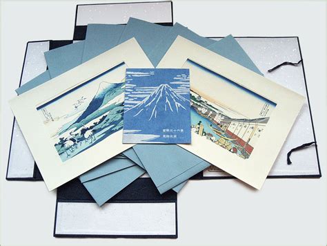 Fuji Arts Japanese Prints Complete Thirty Six Views Of Fuji Set By