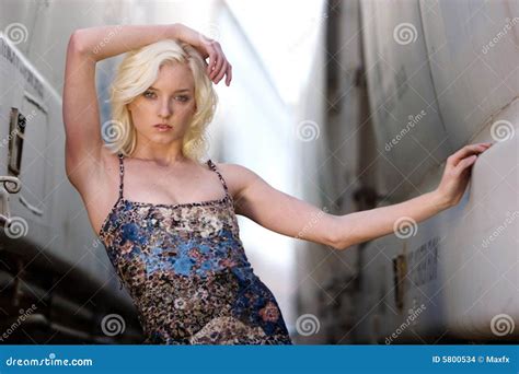 fille blonde sexy de mode photo stock image du attrayant 5800534