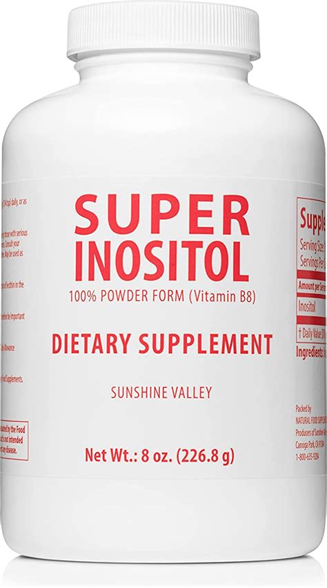 Sunshine Valley Super Inositol Vitamin B8 Powder For Women