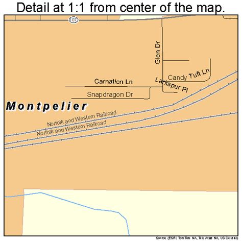 Montpelier Ohio Street Map 3951772