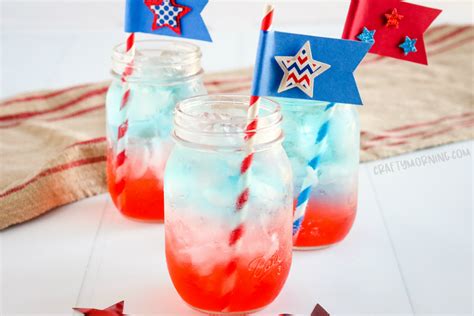 Layered Patriotic Drinks Crafty Morning