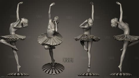 Ballerina D Stl Model For Cnc