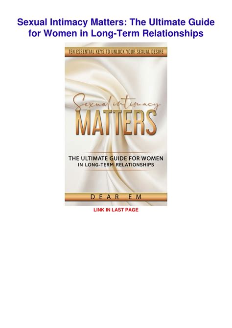 ppt [read download] sexual intimacy matters the ultimate guide for women in long term