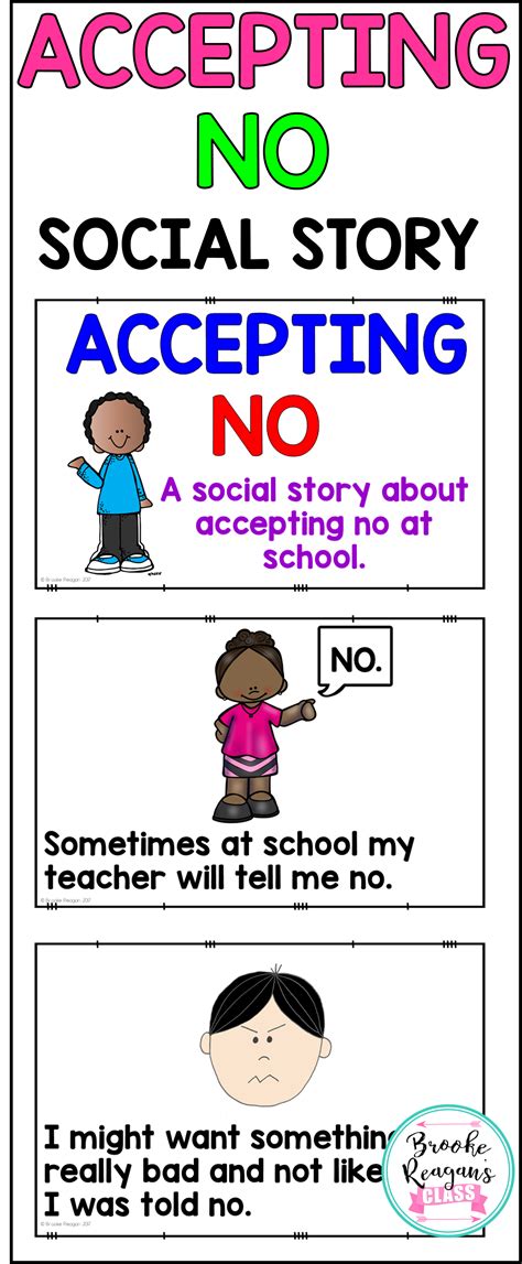 Social Story Accepting No Social Skills Lessons Social Stories