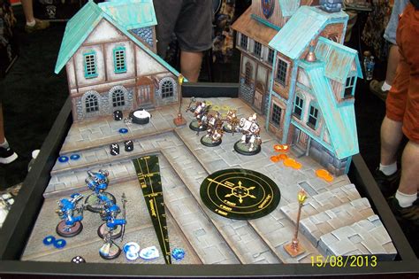 Warmachine Demo table at Privateer Press.....had lots and they all