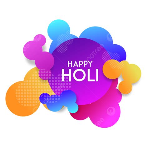 Happy Holi Festival Vector Png Images Happy Holi Color Festival