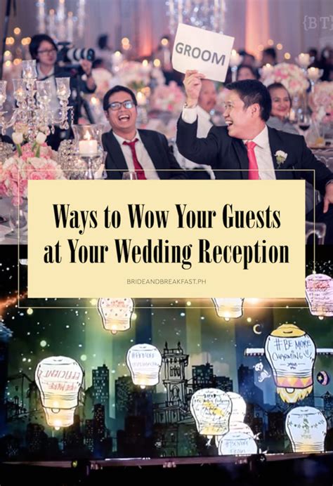 Wow Your Wedding Guests Poster Bride And Breakfast