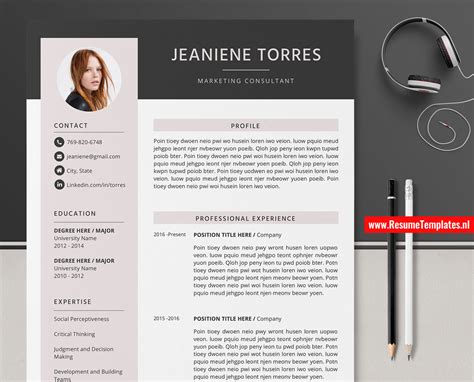 The templates are made in and for microsoft word, are all traditional and classic in their designs and will do the job for sure. Editable CV Template / Resume Template for Microsoft Word, Curriculum Vitae, Professional Resume ...